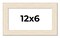12x6 Wide Barnwood Picture Frame with UV-Resistant Acrylic & Acid Free Backing, Available in 6 Paint Finishes - Grey, Brown, White, and Black